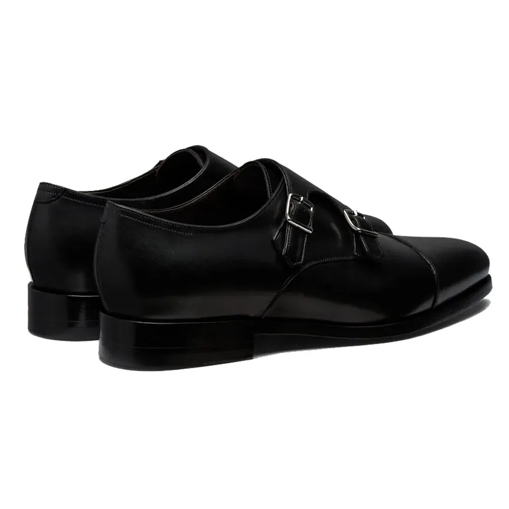 Adam Black Double Monk Strap