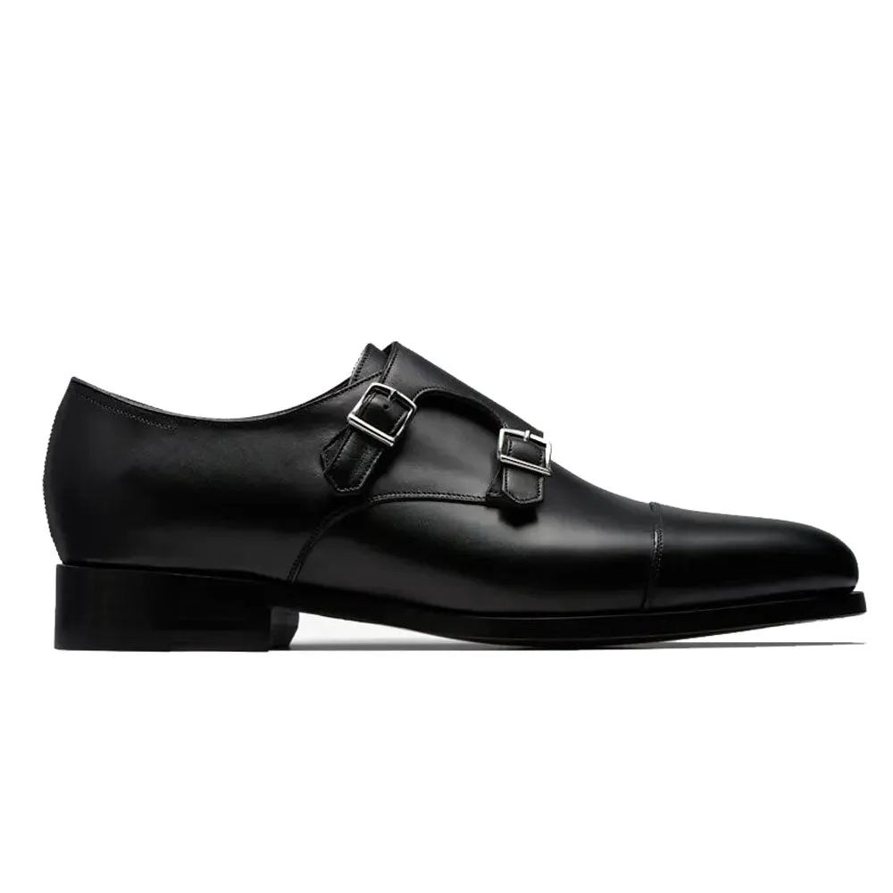 Adam Black Double Monk Strap