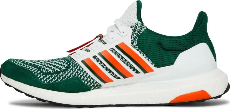 Adidas NCAA x UltraBoost 1.0 'Miami Hurricanes' Sneakers, Green