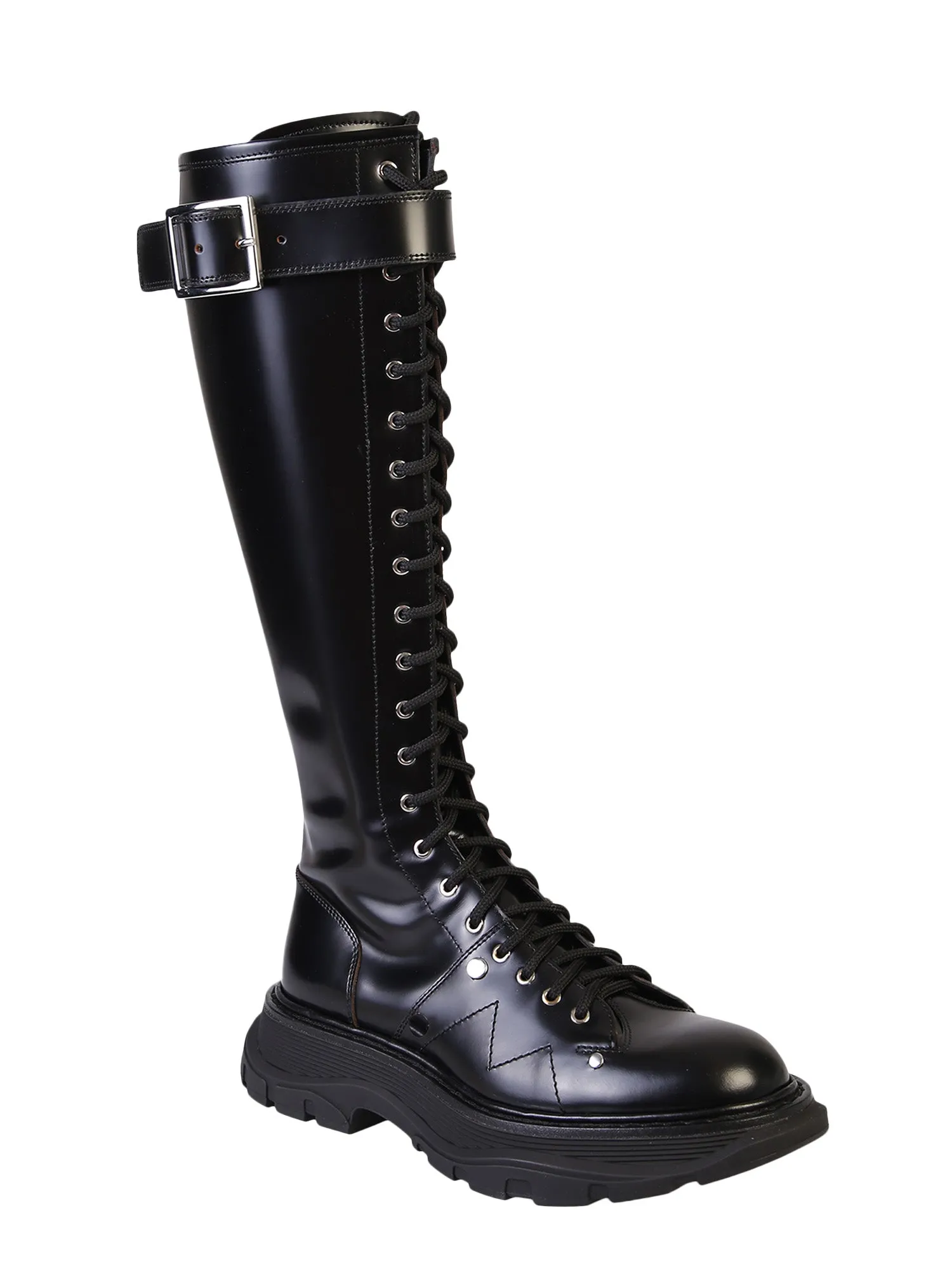 Alexander McQueen Tread Knee-High Boots
