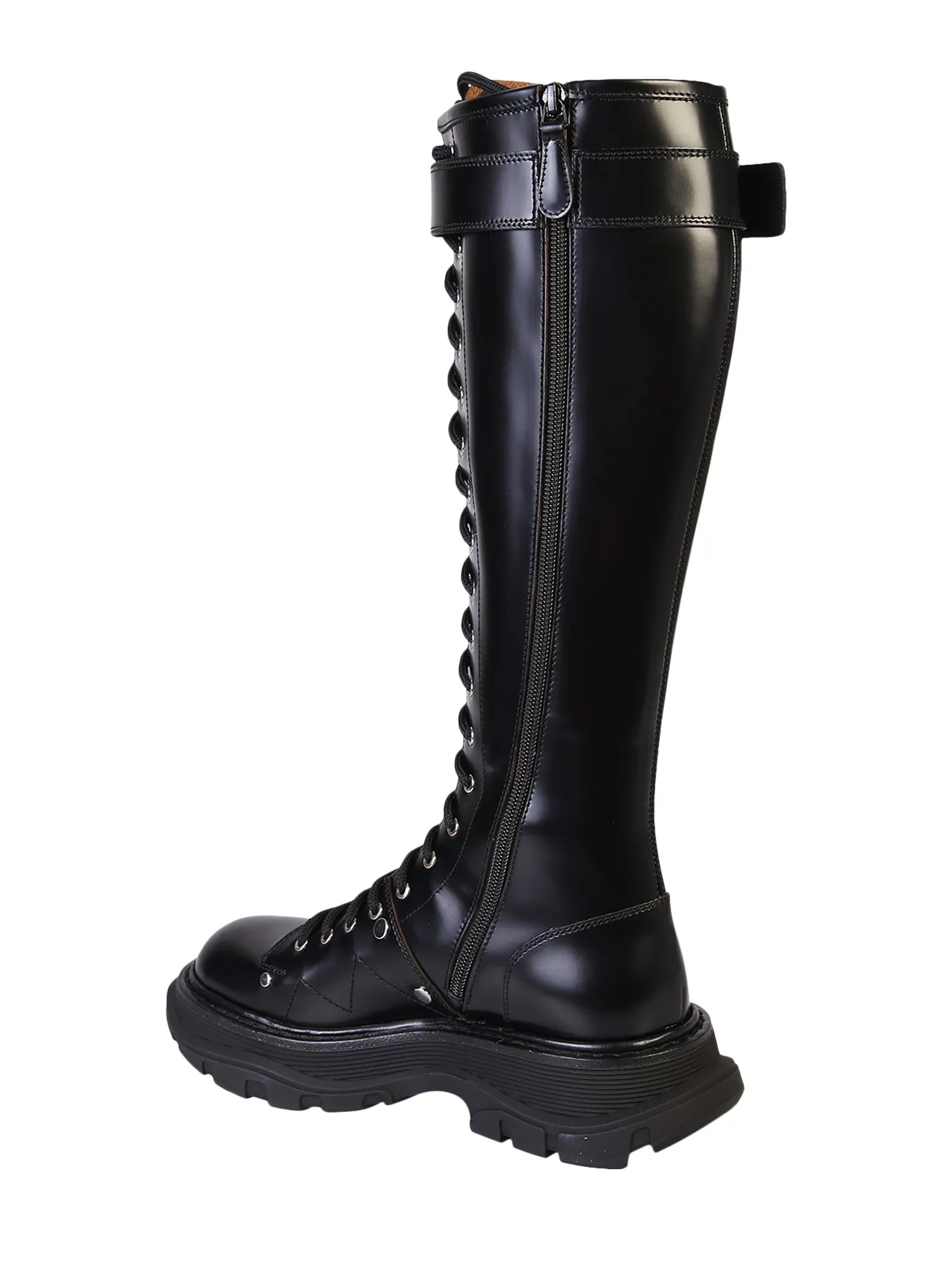 Alexander McQueen Tread Knee-High Boots