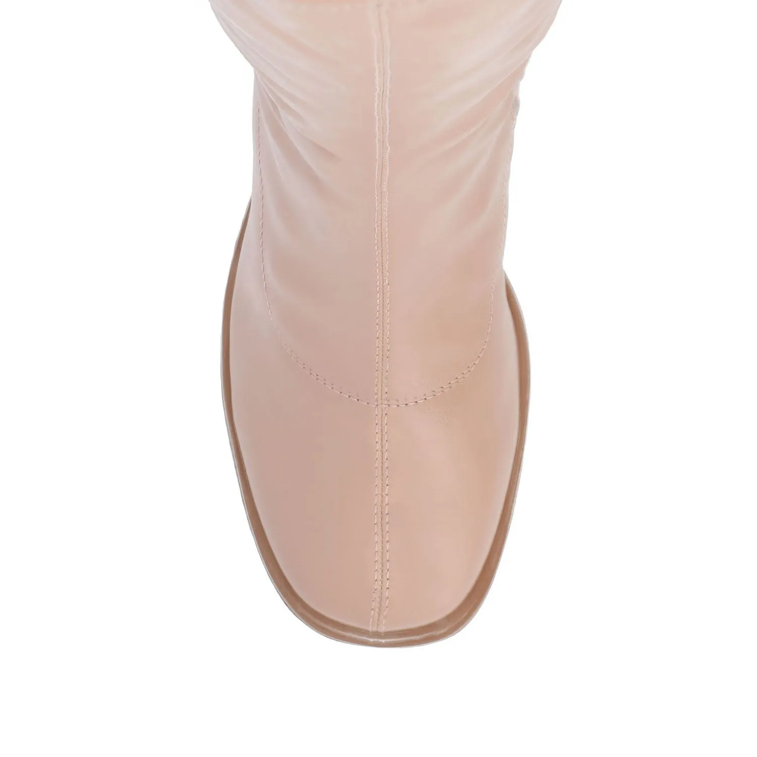 ALONDRA KNEE HIGH BOOTS IN FAUX LEATHER
