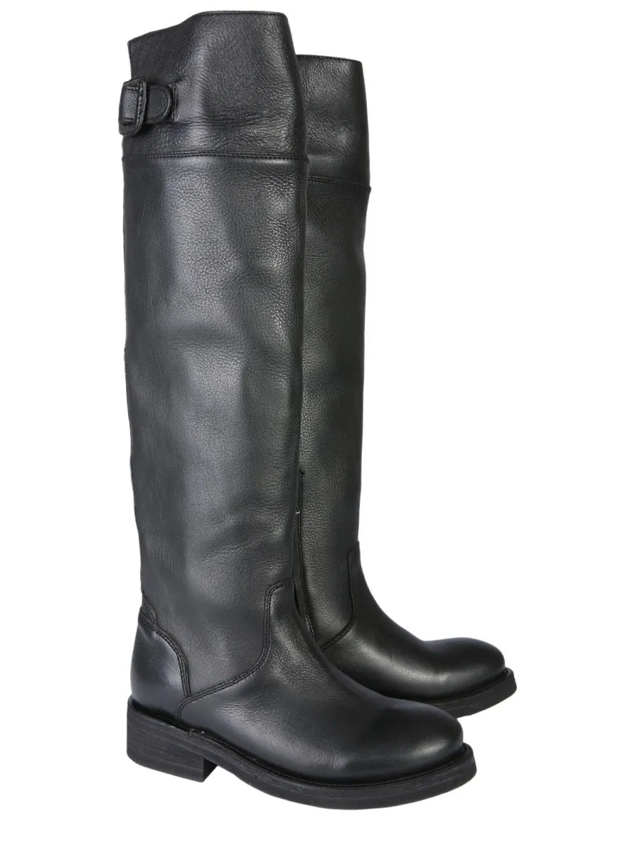 Ash Thunder Buckle Knee-High Boots