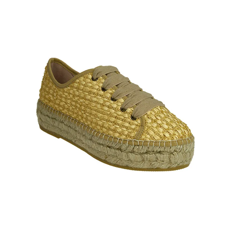 Basket Platform Sneaker - Natural