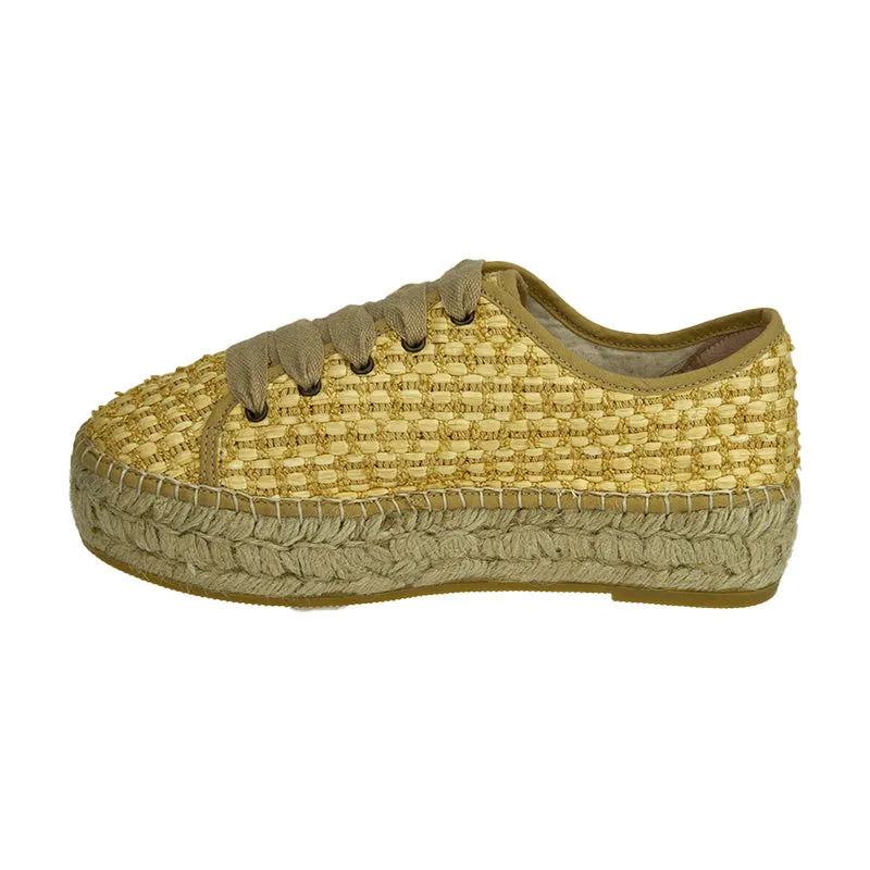 Basket Platform Sneaker - Natural