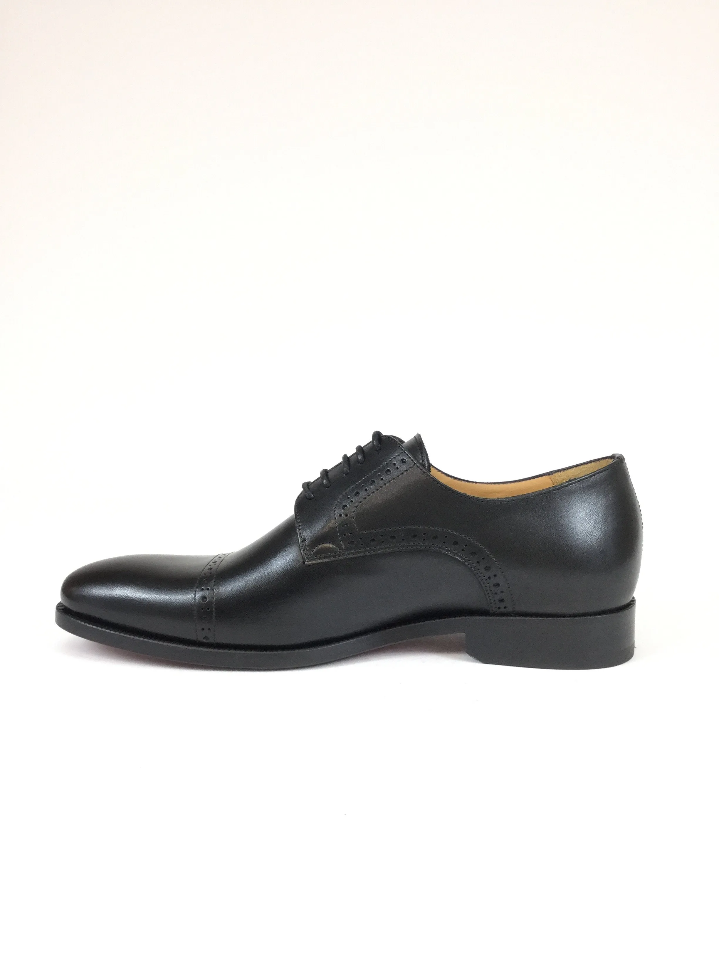 Black Cap Toe Brogue