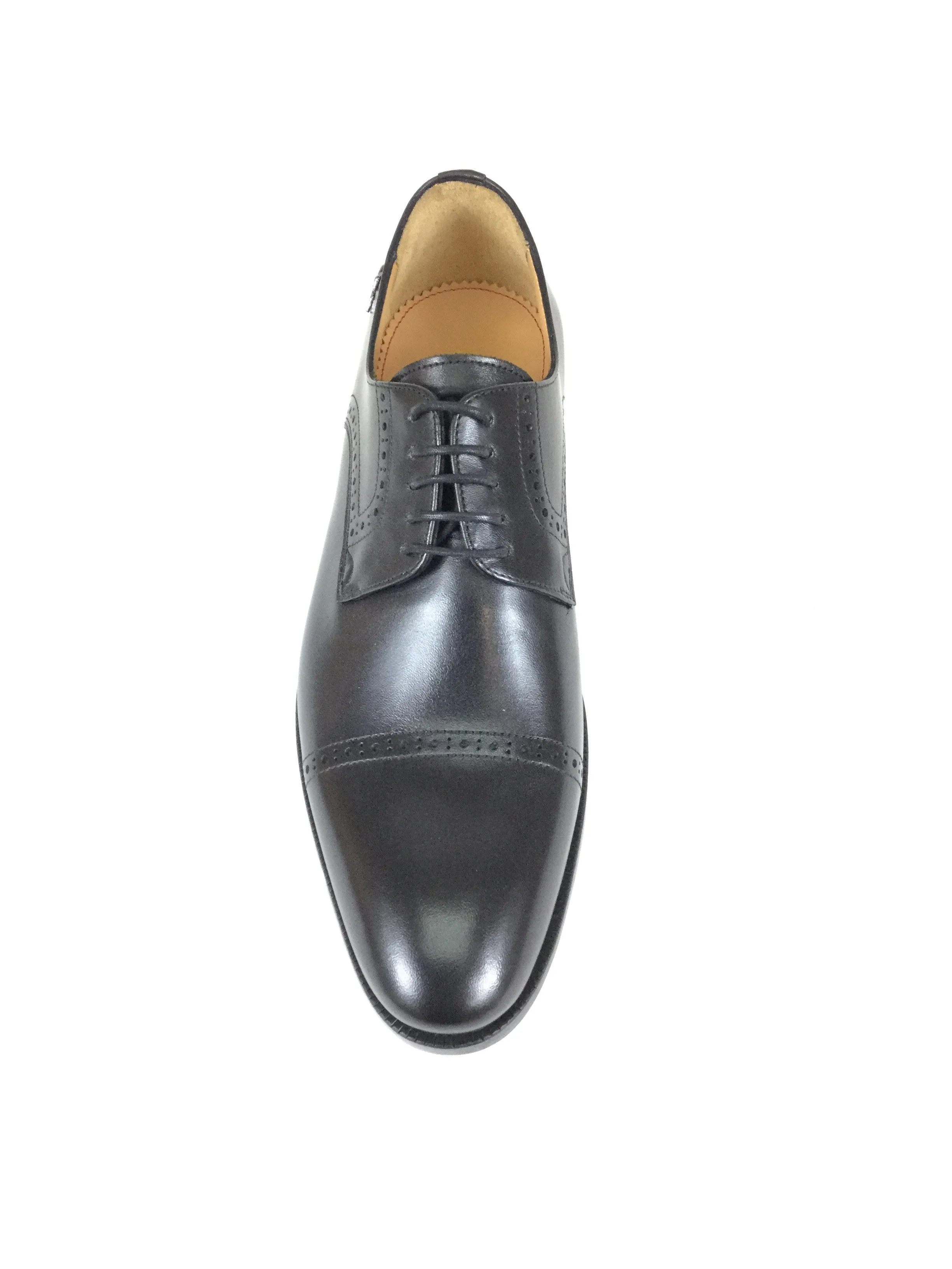 Black Cap Toe Brogue