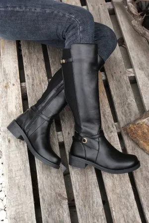 Black Knee High Boots