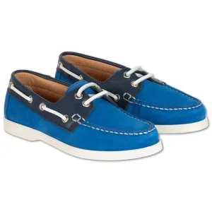 Boat Shoes Bright Night Blue Color Block