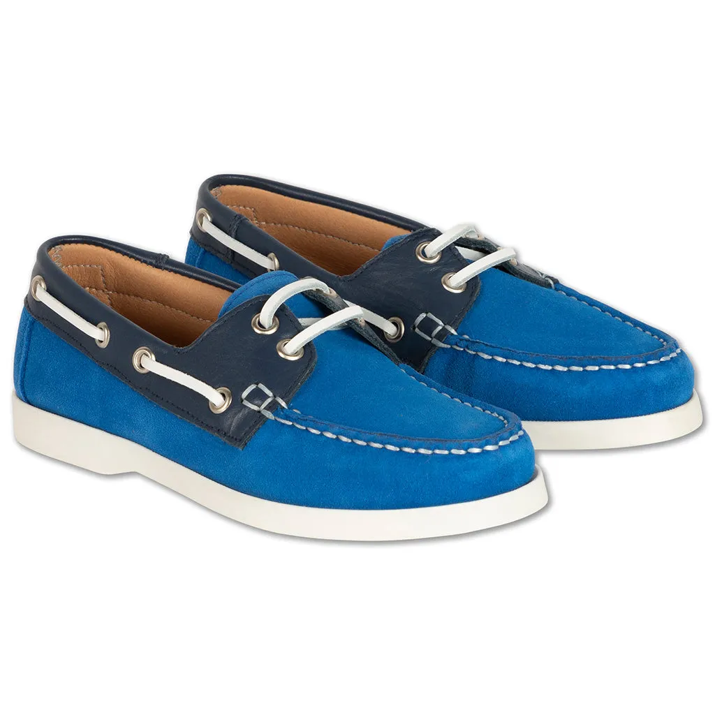 Boat Shoes Bright Night Blue Color Block