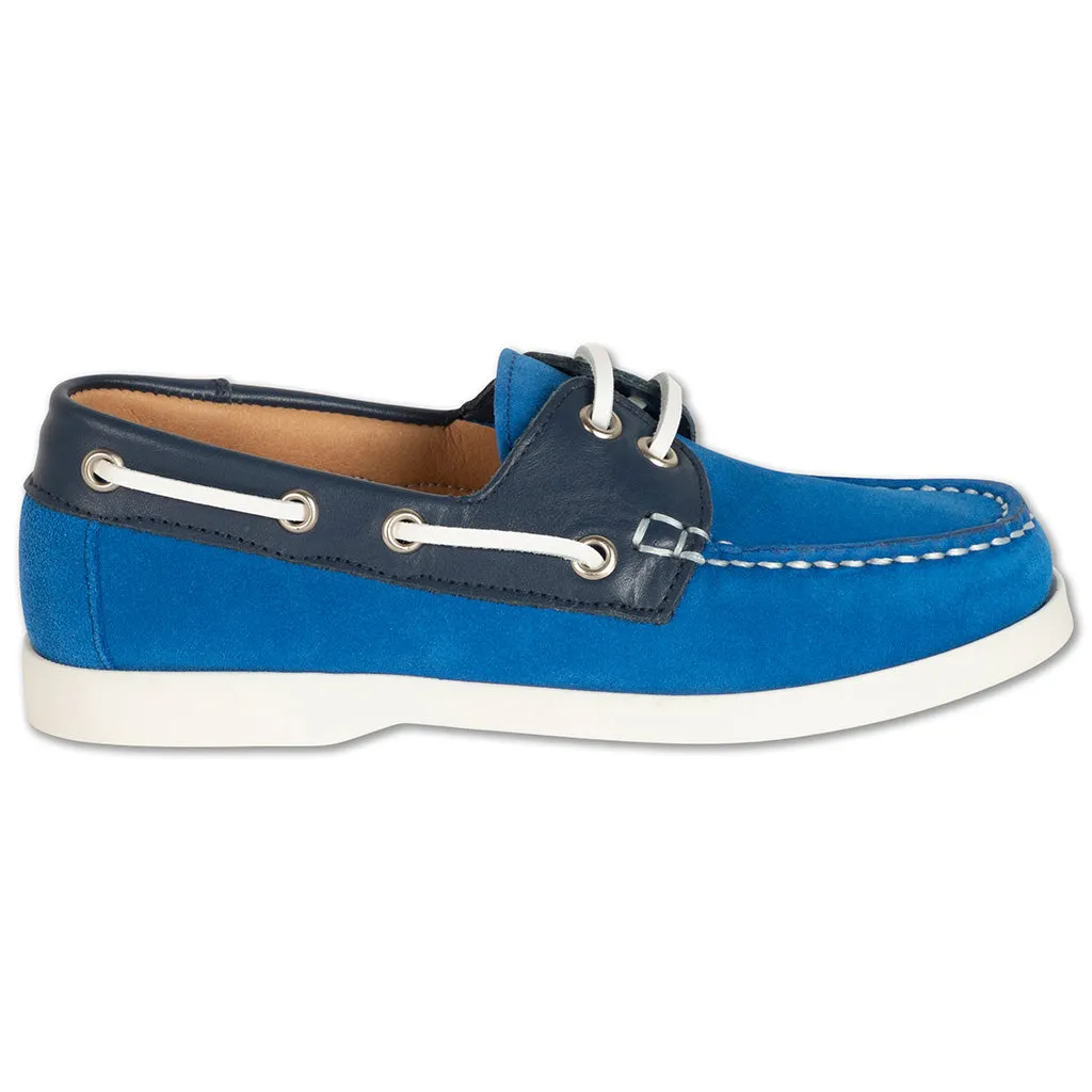 Boat Shoes Bright Night Blue Color Block