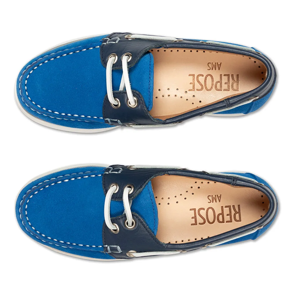 Boat Shoes Bright Night Blue Color Block