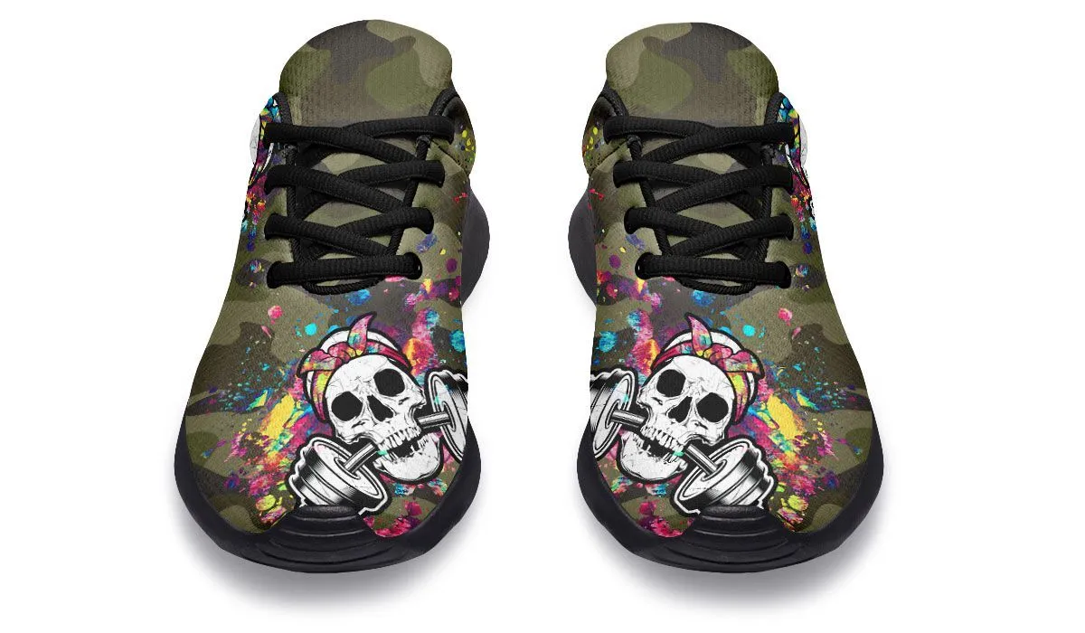 Camo Colorful Splat Skull