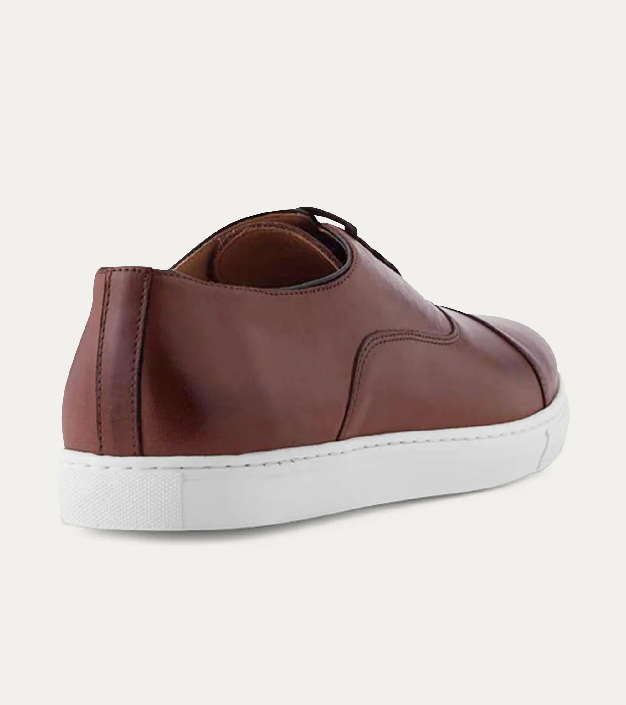 Cap Toe Oxford Sneaker In Brown