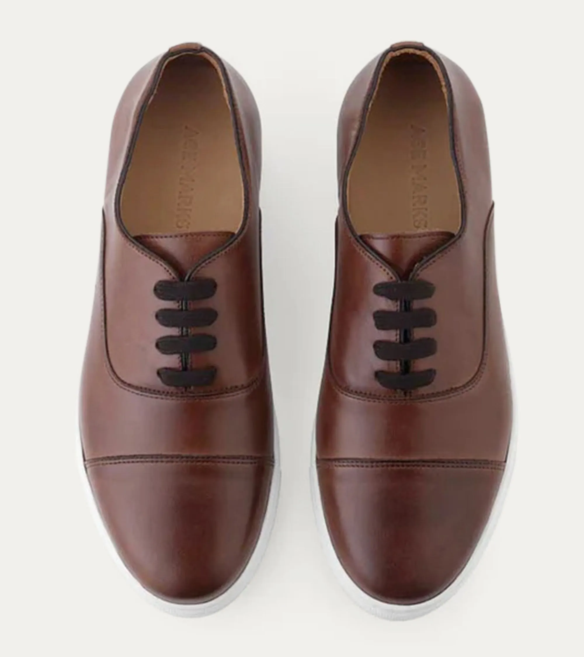 Cap Toe Oxford Sneaker In Brown