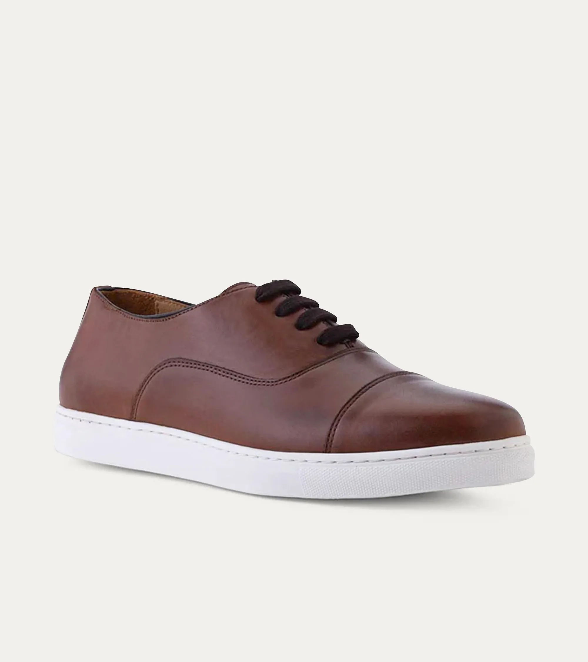 Cap Toe Oxford Sneaker In Brown