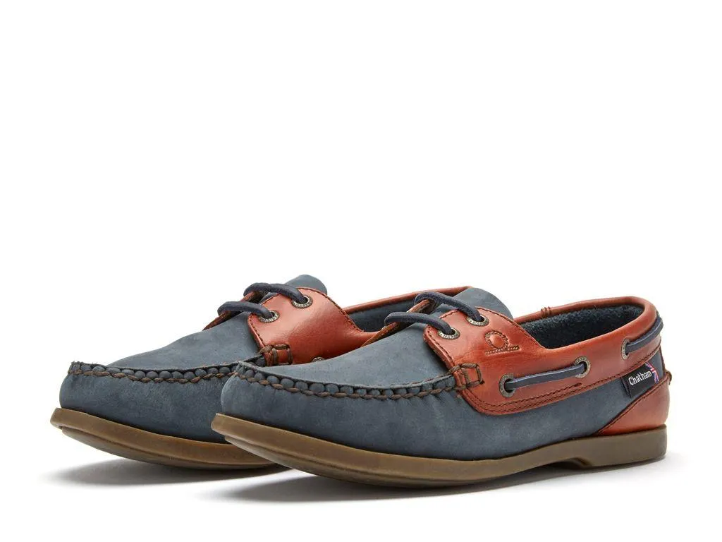 Chatham Mens Bermuda II G2 Navy/Seahorse Boat Shoes