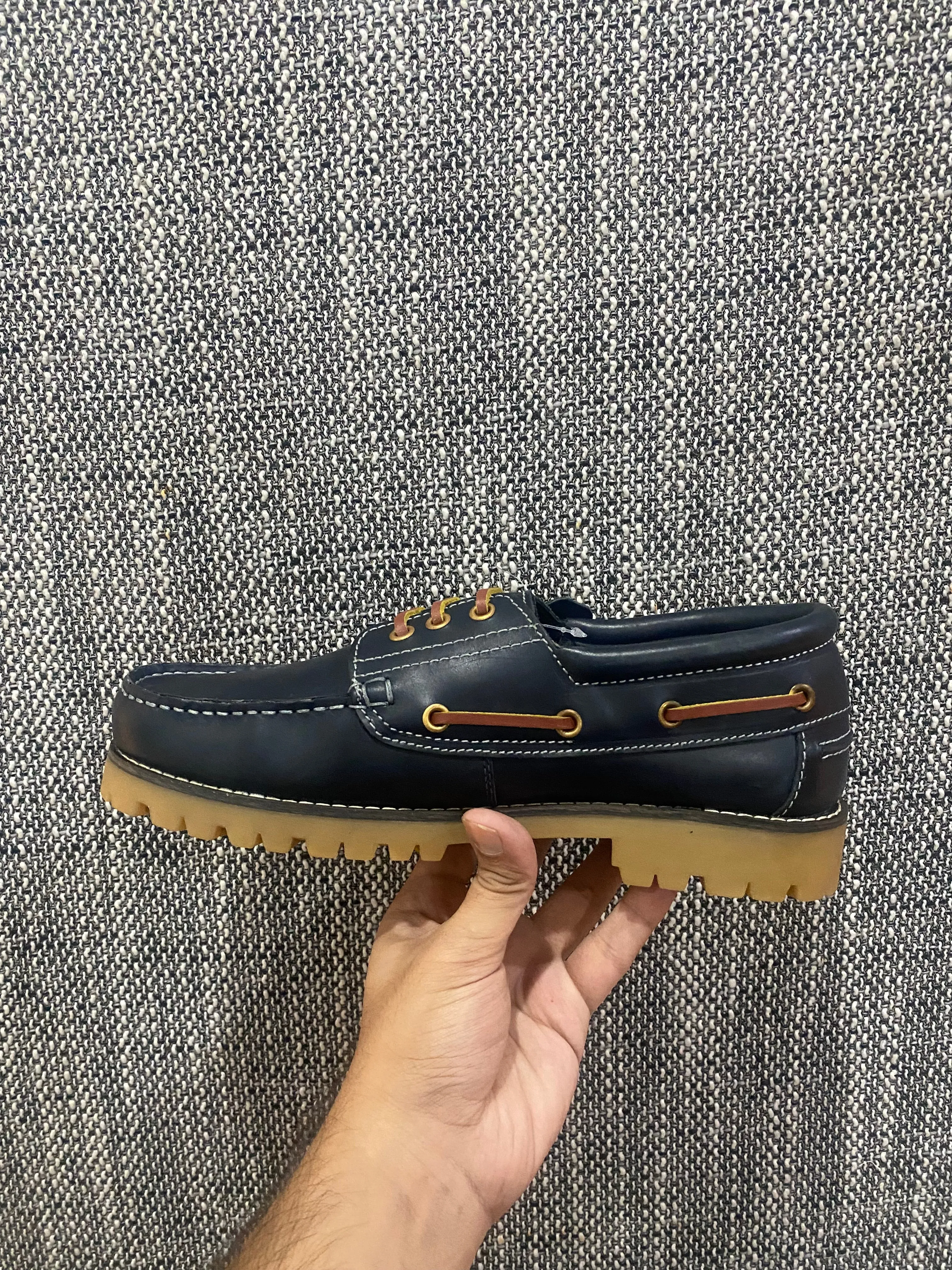 Commando Boat Shoes - Navy
