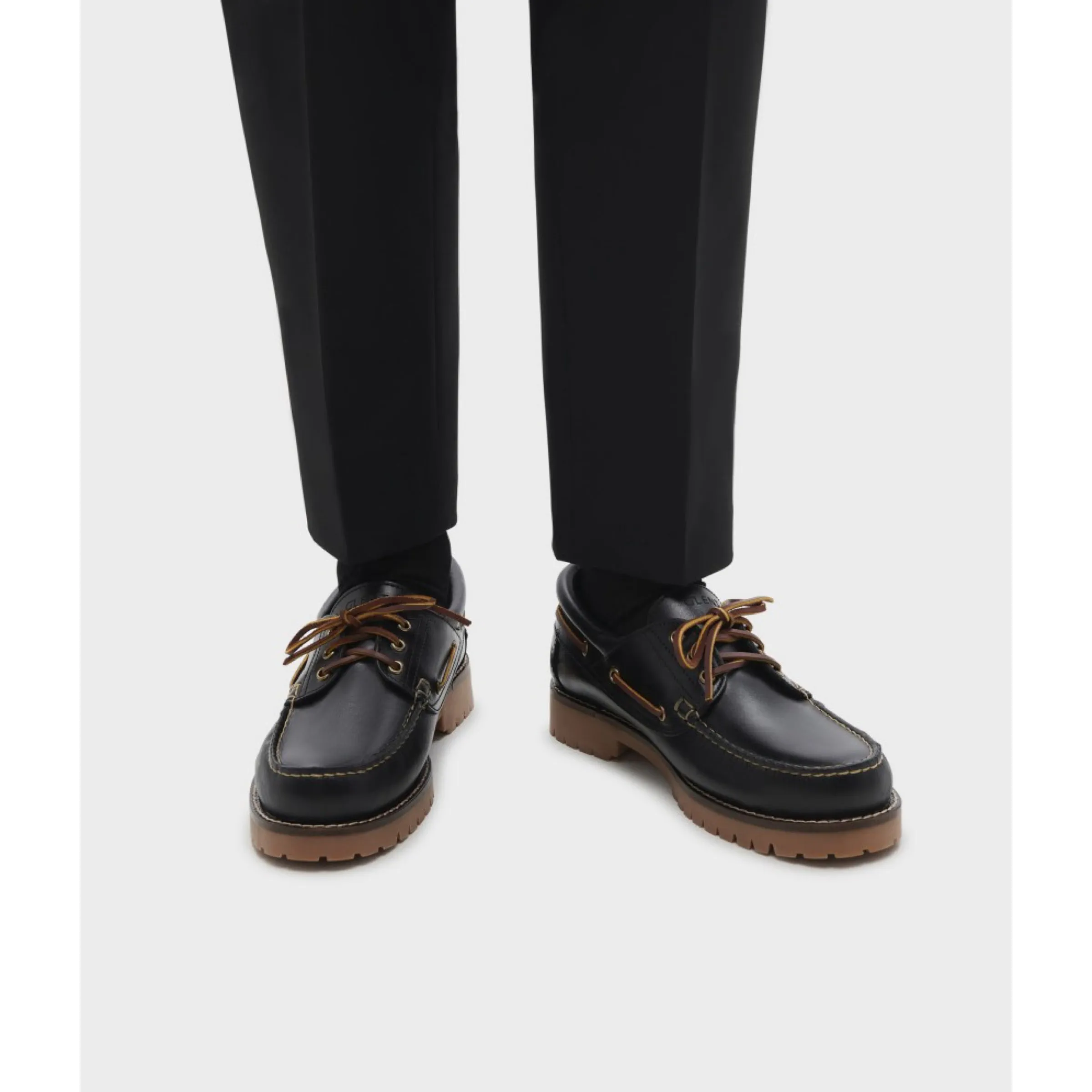 Commando Boat Shoes - Navy