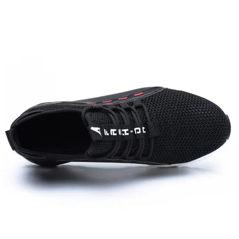 Cuzcare Orthopedic Men Shoes Ultra-Light Breathable Steel Toe Non-Slip Work Shoes