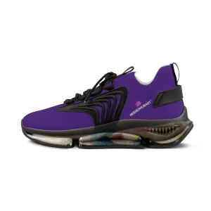 Dark Purple Color Men's Shoes, Solid Color Best Comfy Men's Mesh Sports Sneakers Shoes (US Size: 5-12)