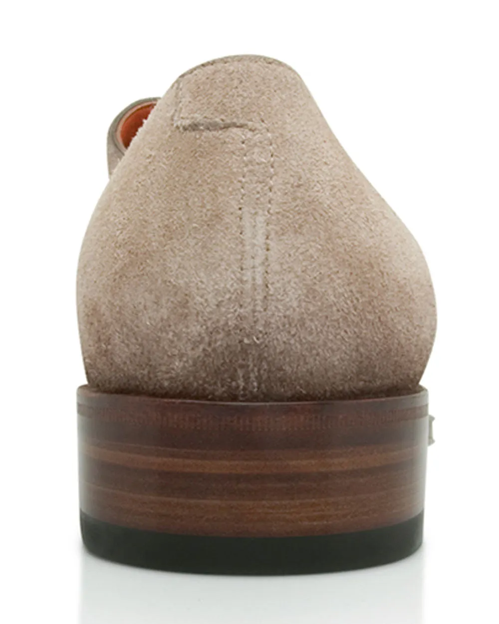 Divot Double Monk Strap Loafer in Light Brown