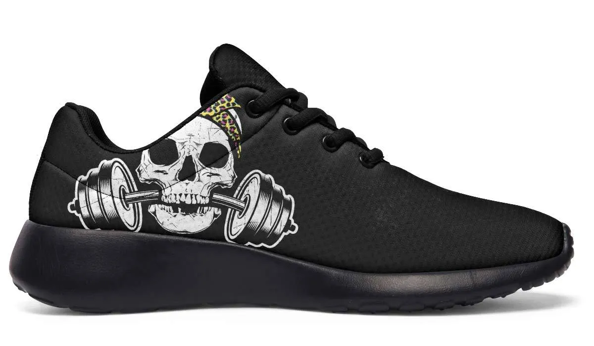 Dumbbell Skull Leopard Bandana