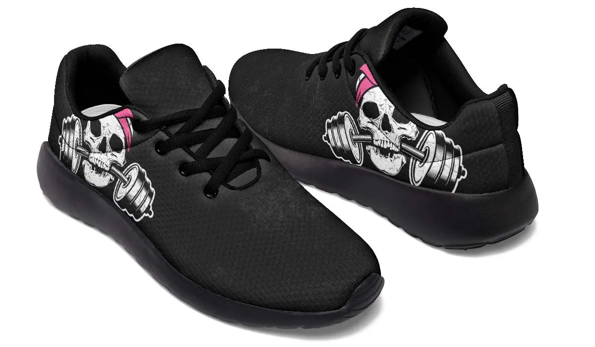 Dumbbell Skull Pink