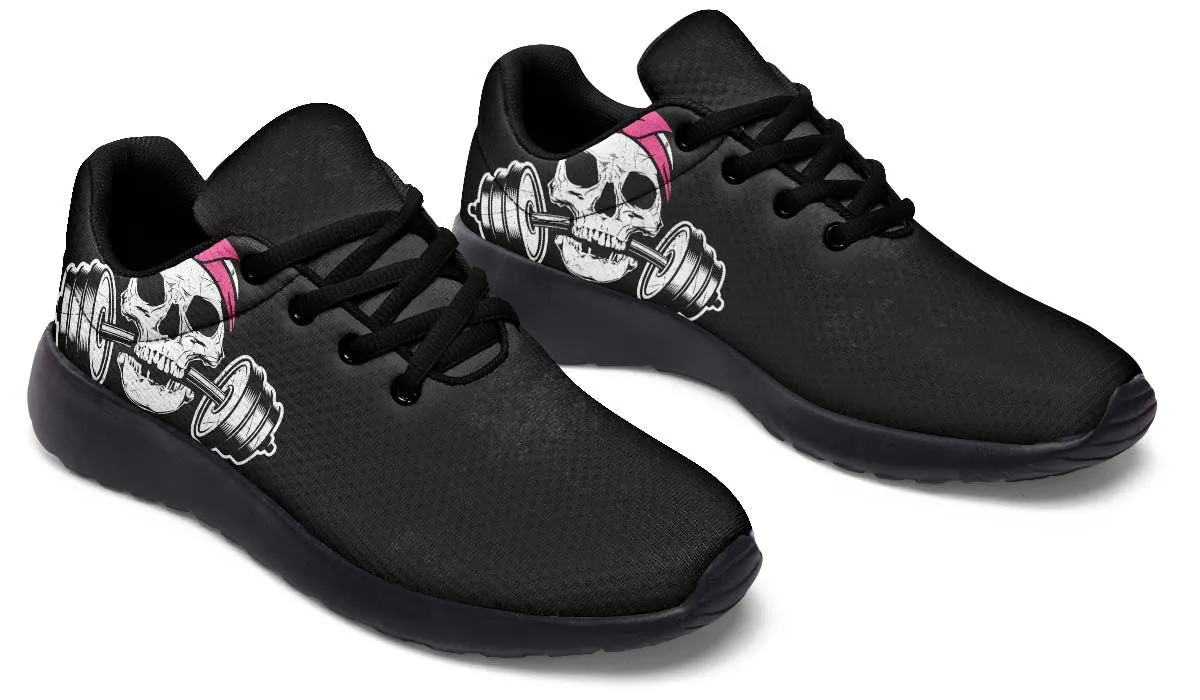 Dumbbell Skull Pink