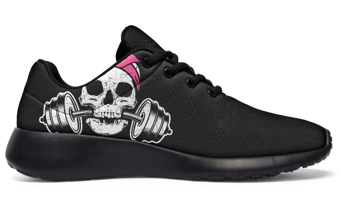 Dumbbell Skull Pink