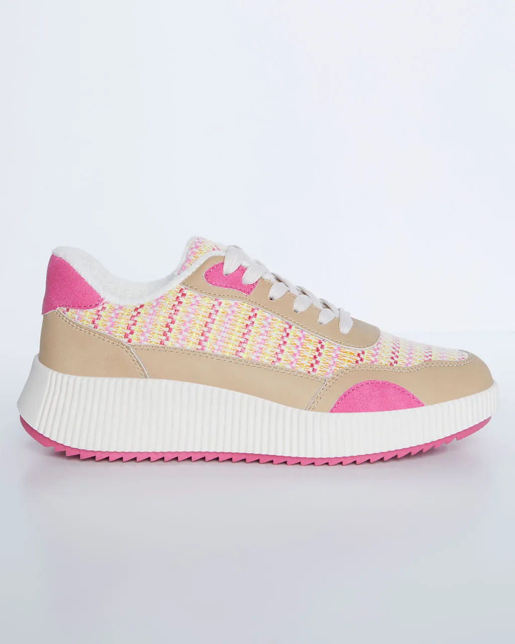 Elevation Woven Platform Sneakers