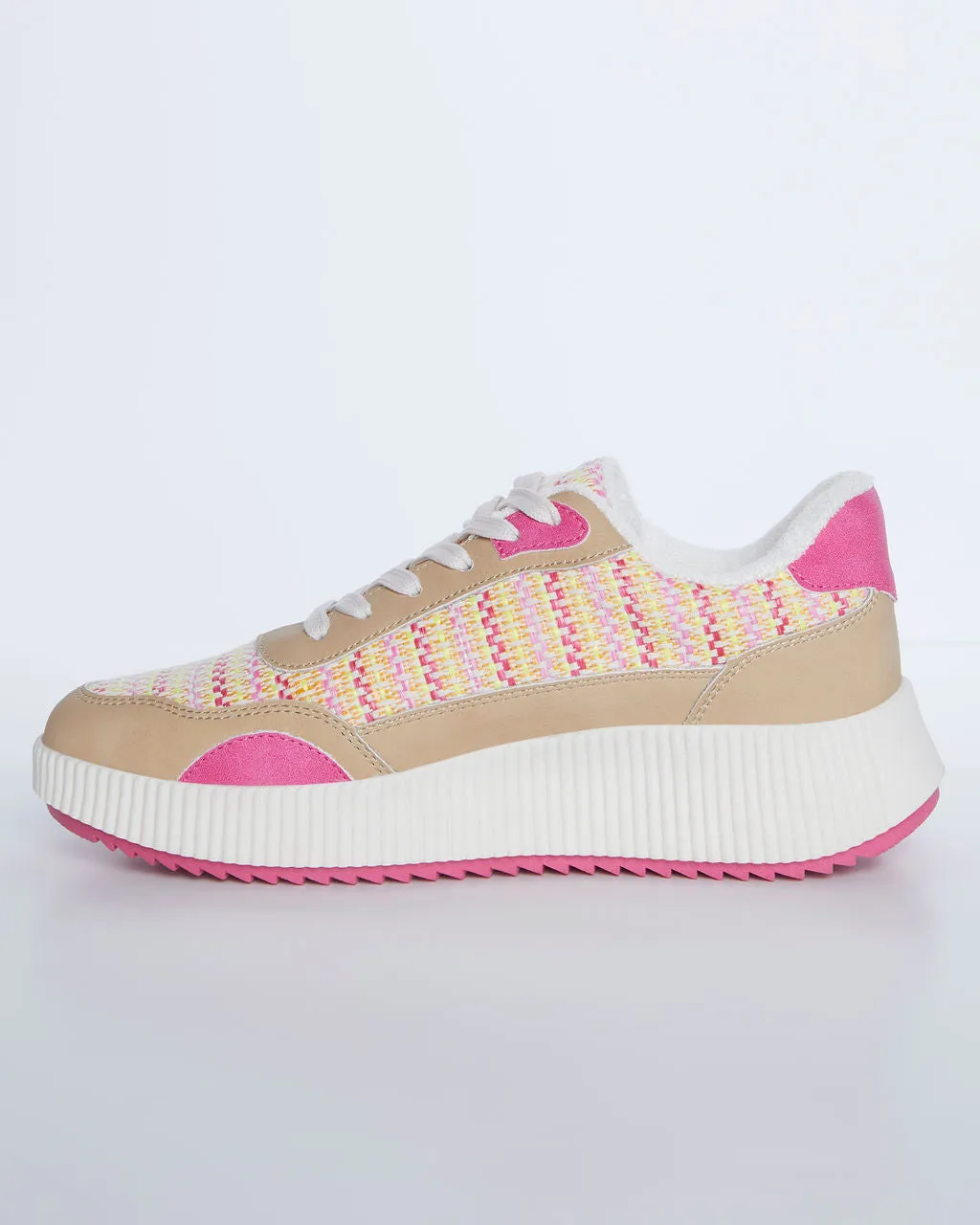 Elevation Woven Platform Sneakers
