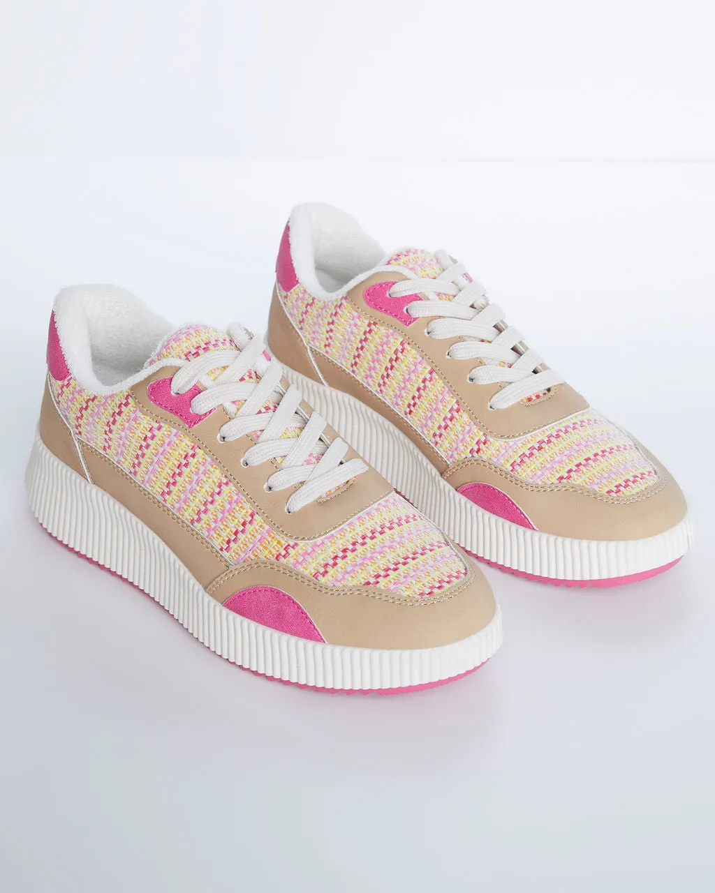 Elevation Woven Platform Sneakers