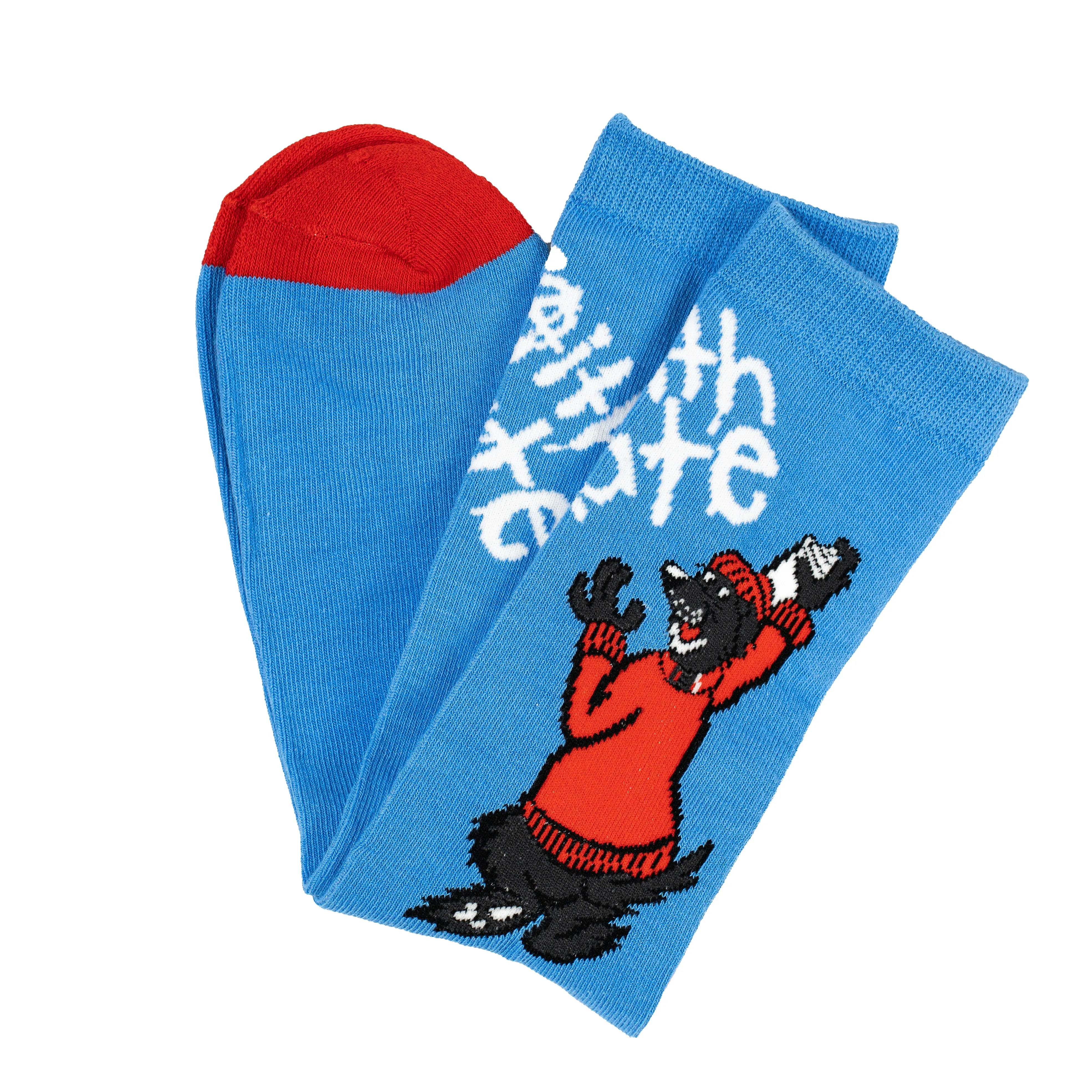 Faith Lily Icee Dog Socks Blue sz 9-12