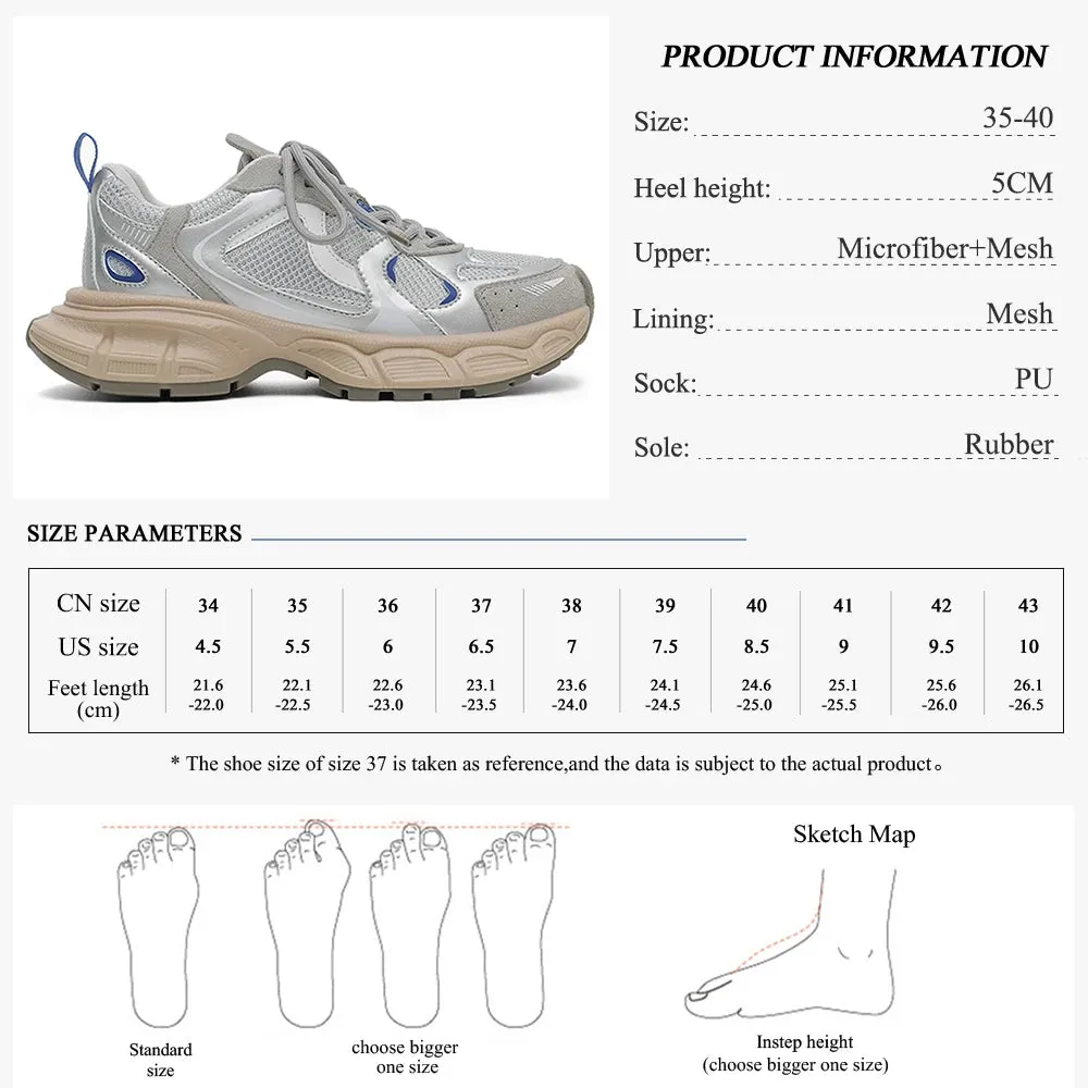 GMQM New 2023 Fashion Casual Platform Women's Sneakers Breathable Running  Sport Shoes Lace-up Tenis Vulcanize Shoes Footwear