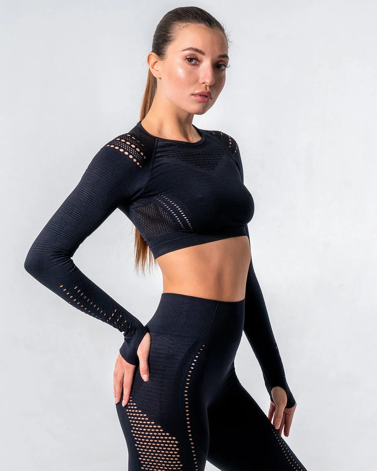 Gracey Hollow Out Long Sleeve