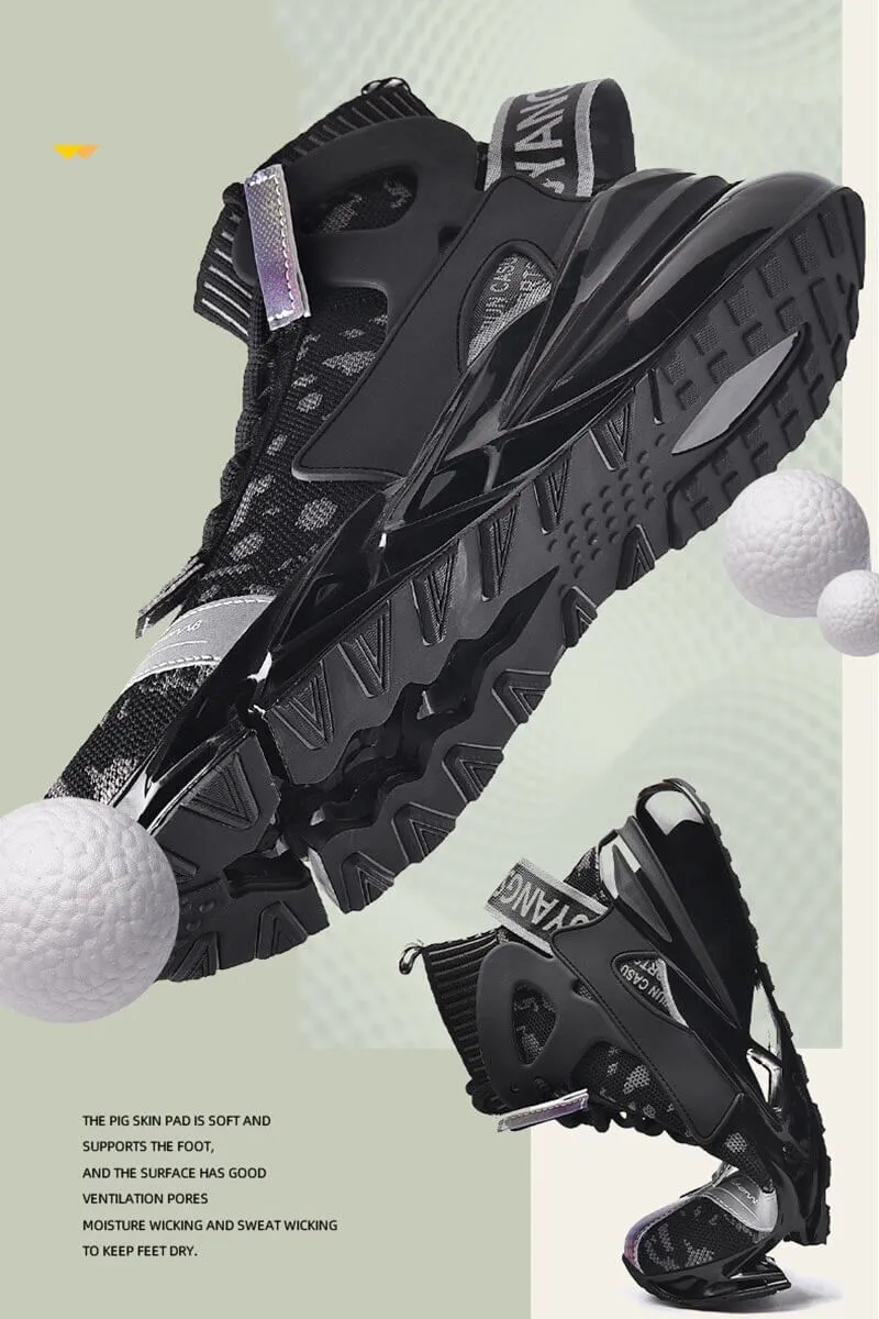 high top sneakers for men Yangsen Shoes Breathable blade sneakers