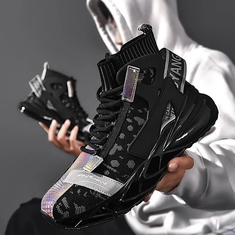high top sneakers for men Yangsen Shoes Breathable blade sneakers
