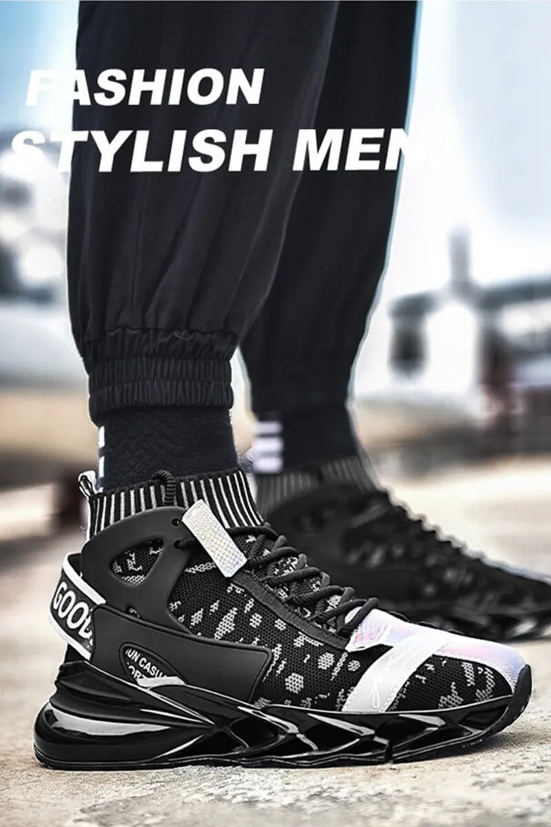 high top sneakers for men Yangsen Shoes Breathable blade sneakers