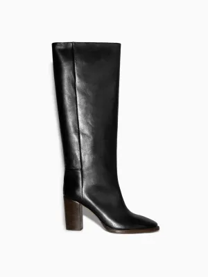 Knee-high leather boots