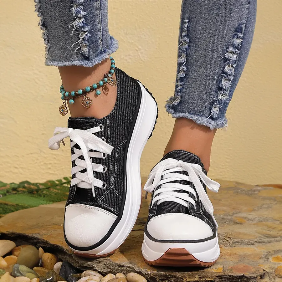 L'Aurelie Rosemere Platform Sneakers