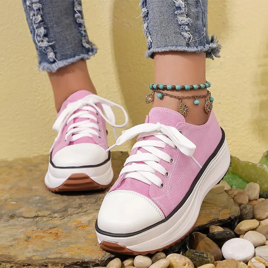 L'Aurelie Rosemere Platform Sneakers