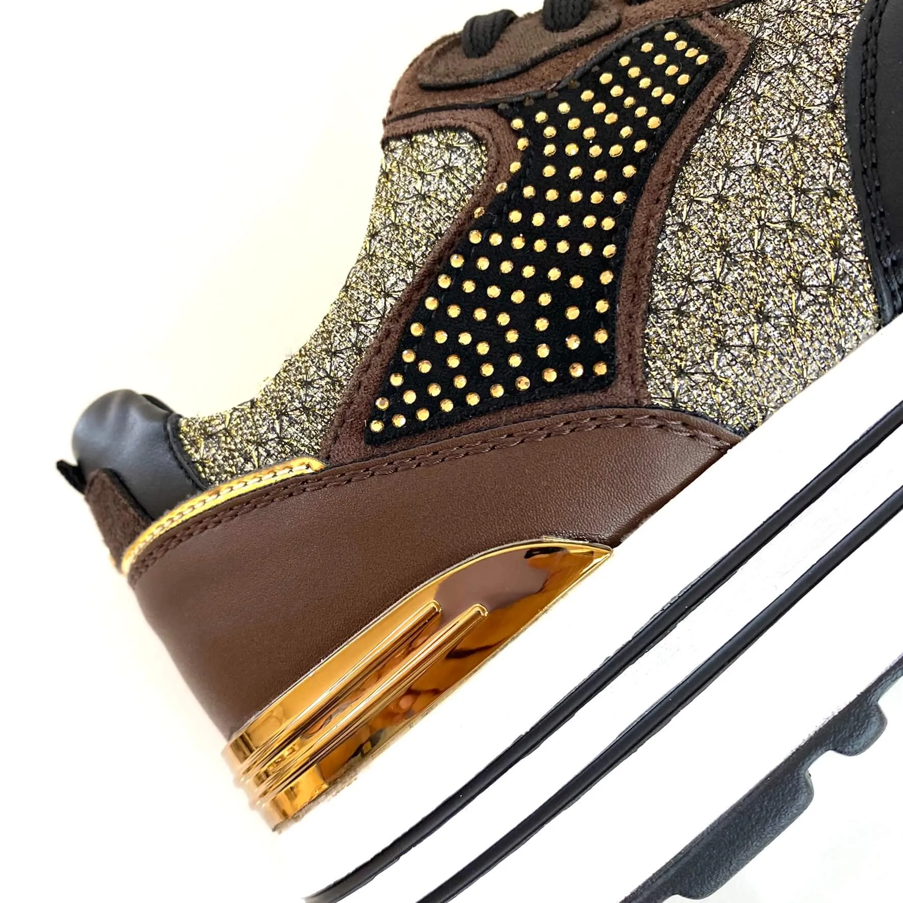 Lloyd & Pryce 'For her' Neville Lace Up Sneakers - Chocolate Mix