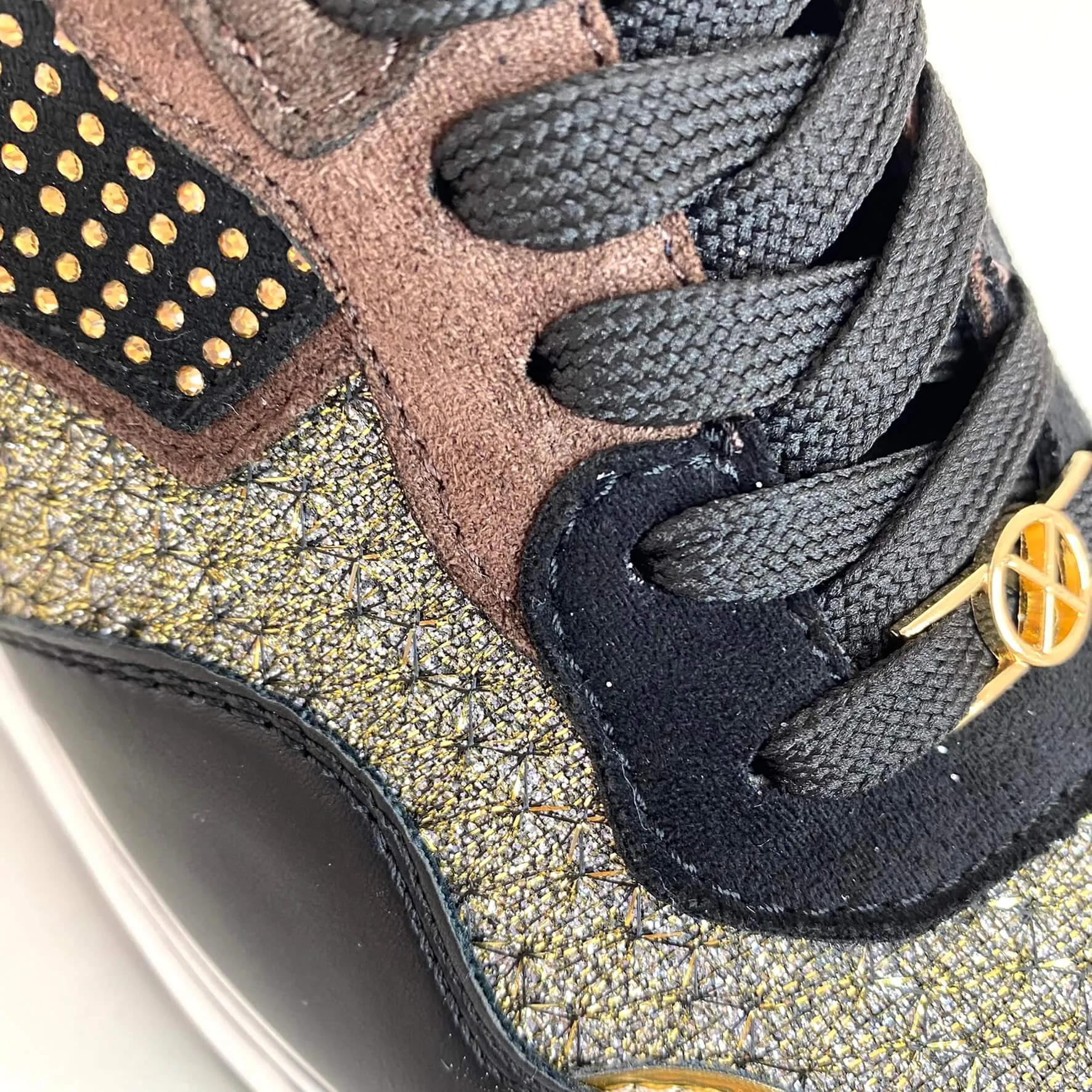 Lloyd & Pryce 'For her' Neville Lace Up Sneakers - Chocolate Mix