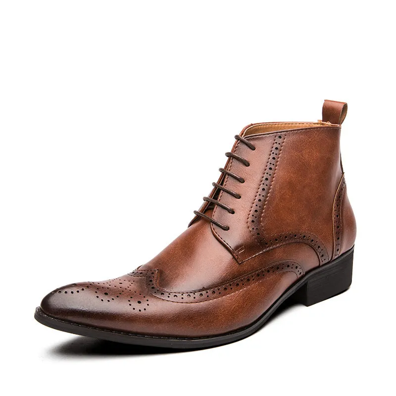 Men's fashionable patterned Martin boots Shoes
