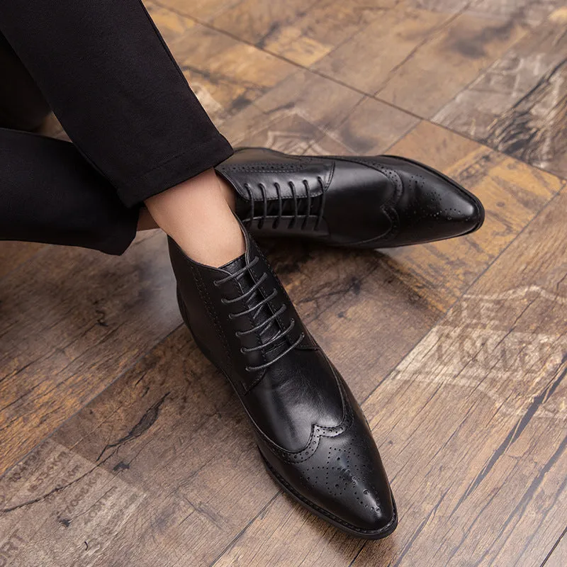 Men's fashionable patterned Martin boots Shoes