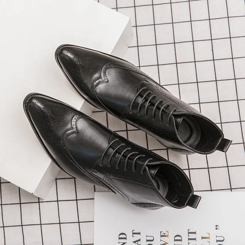 Men's fashionable patterned Martin boots Shoes