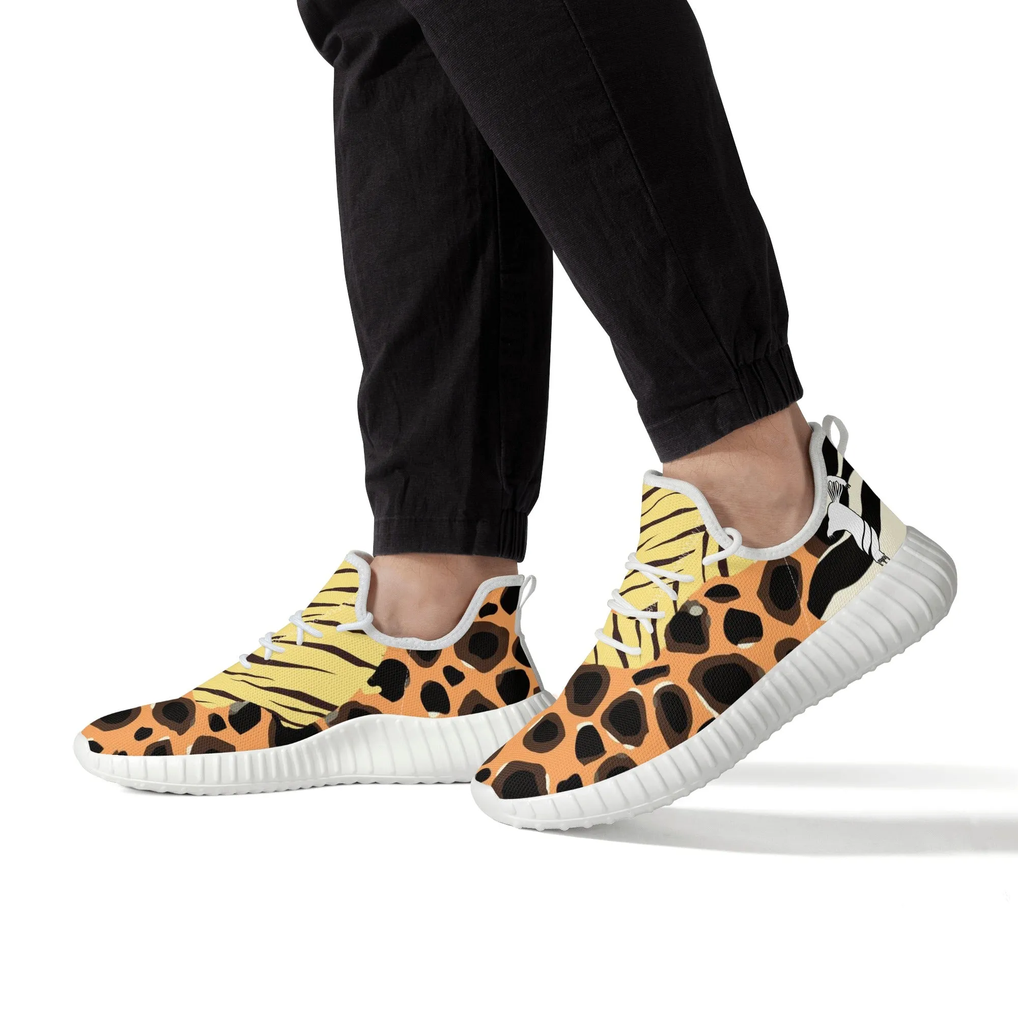 Mens FC Free Footers Safari Mesh Knit Sneakers