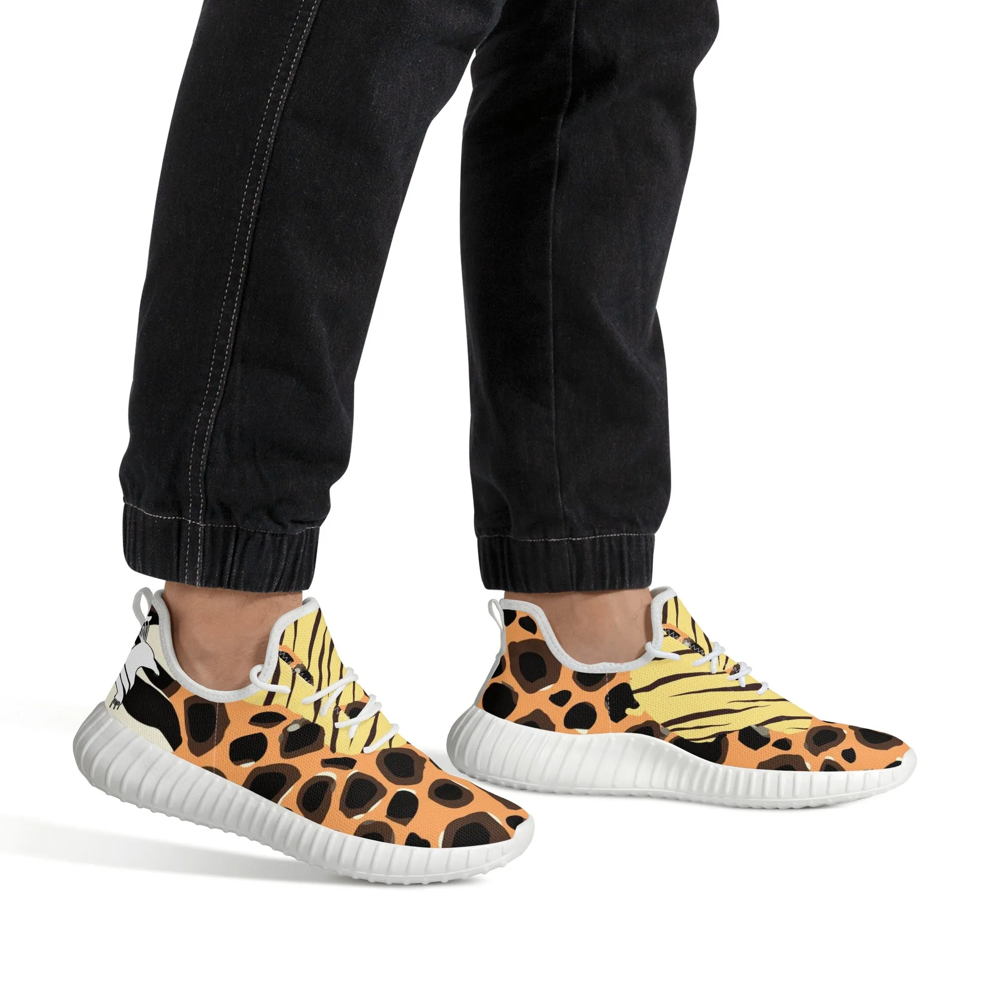 Mens FC Free Footers Safari Mesh Knit Sneakers