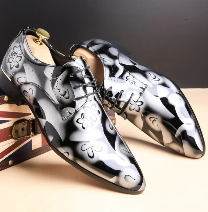 Men's Shoes business bright leather dress Shoes